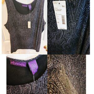 Black Shell top by Metaphor NWT